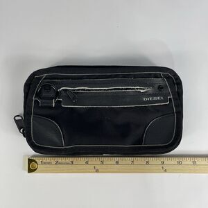 Diesel Vintage Travel Cosmetic Toiletry Black Bag